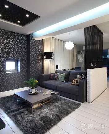 85m²简约黑白灰风格装修案例 缔造低调奢华家居设计